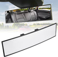 Panoramic Rear View Mirror, 12 Inch Wide Angle Clip on Mirror | Universal Car Interior Accessories, Convex Interior Mirror Reduces Blind Spot, Clear Vision, Fits Car SUV Trucks